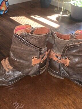 A S. 98 AIR STEP Brown Leather in Size 41